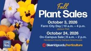 Fall Plant Sales, Oct. 3 and 24, 2026